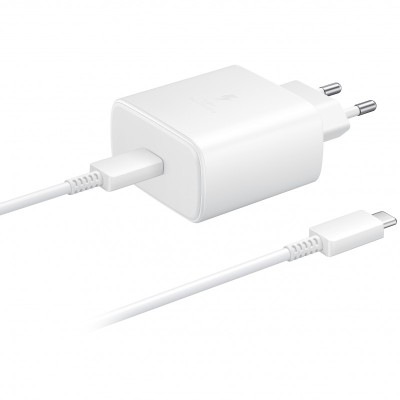 Incarcator Retea Samsung Galaxy Note10+ 5G, Fast Charge, 1 X USB-Type-C, 45W, Alb EP-TA845XWEGWW foto