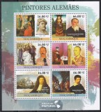 Mozambic 2011 - Pictori germani, Bloc + Colita, 4 poze, Cota 22 EURO, MNH