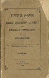 1609SPN Statutul organic al Bisericii greco-orientale rom&acirc;ne din Ungaria și Transilvania, 1910, Sibiu, cu semnătura olografă a lui Vasile Goldiș