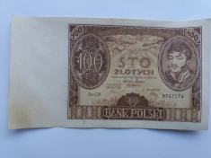 Polonia 100 zloti (zlotych)-1934-stare buna foto
