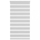 vidaXL Jaluzea tip zebra gri deschis lățime țesătură 70,9 cm poliester