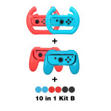 10 in 1 Kit Accesorii consola Nintendo Switch - controller grip si volan Joy-Con