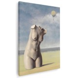 Tablou pictura Cand suna ceasul de Magritte 2134 Tablou canvas pe panza CU RAMA 60x90 cm