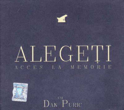 DVD: Dan Puric - Alegeti. Recurs la memorie ( original, cu autograf - vezi descriere ) foto