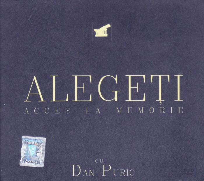 DVD: Dan Puric - Alegeti. Recurs la memorie ( original, cu autograf - vezi descriere )