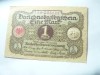 Bancnota Militara 1 Marca 1920 ,serie 3+6 cifre -Germania , cal.NC