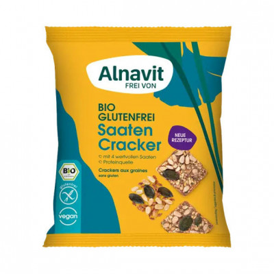 Crackers cu Seminte Fara Gluten Bio 75 grame Alnavit foto