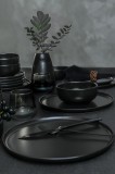 Keramika Set de vesela - Nordic Mat Black - 18 bucăți - 6 persoane - Stoneware