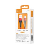 Cablu Date si Incarcare Rapida X-Start USB-A la USB-C, 60W Fast Charge, 1 Metru, Model SJX200C, Nylon Impletit, Transfer 480 Mbps