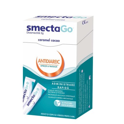 Smecta Go 8 plicuri Beaufour Ipsen foto