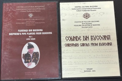 colecție de folclor documentară Bucovina pe doua cd-uri foto