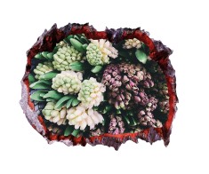 Autocolant decorativ, Gaura in perete, Arbori si flori, Multicolor, 83 cm, 280ST-1 foto