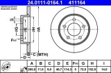 Disc frana ATE 24.0111-0164.1
