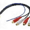 ISO mini mufa, RCA soclu x4, 6 pini -