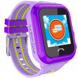 Cumpara ieftin Ceas GPS Copii, iUni Kid27, Touchscreen 1.22 inch, BT, Telefon incorporat, Buton SOS, Mov