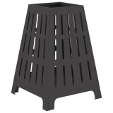 VidaXL Focar pătrat negru 50x50x70 cm Oțel