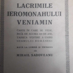 LACRIMILE IEROMONAHULUI VENIAMIN - - EDITIA 1926-editie cu gravuri