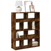Gossi biblioteca, stejar fumuriu, 100x33x125,5 cm, lemn prelucrat