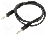 Cablu de măsurare Hirschmann T&amp;M 1m 60V 16A negru SML 100/1