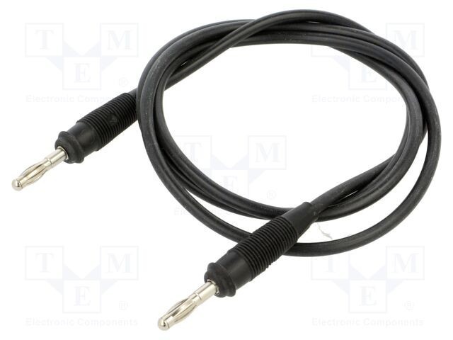 Cablu de măsurare Hirschmann T&amp;M 1m 60V 16A negru SML 100/1