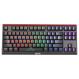 Cumpara ieftin Tastatura gaming Marvo KG953 TKL, USB, iluminare Rainbow, Negru