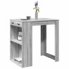 VidaXL Masă de bar, Sonoma gri, 102x70x103,5 cm, lemn prelucrat