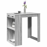 VidaXL Masă de bar, Sonoma gri, 102x70x103,5 cm, lemn prelucrat