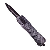 Cumpara ieftin Briceag automat de vanatoare IdeallStore&reg;, PVC, Futuristic Blade, 23 cm, gri