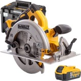 Dewalt DCS570P2 - Fierastrau circular cu 2 acumulatori Li-Ion 18 V 5 Ah 184x16 mm valiza speciala