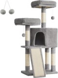 Cat play tower 115 cm, tree with 2 loungers, sisal scratching post, house, CasutaPisici, One Size