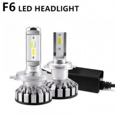 Set becuri LED auto F6, 50W, 4000Lm, 6500k - H7 foto