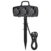 Prelungitor gradina 3 posturi 1.5m ip44 16a 250v