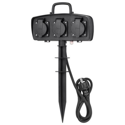 Prelungitor gradina 3 posturi 1.5m ip44 16a 250v foto