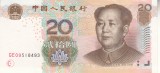 B11 1 - Bancnota foarte veche - China - 20 yuan - 2005