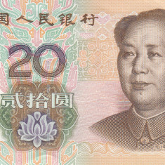 M1 - Bancnota foarte veche - China - 20 yuan - 2005