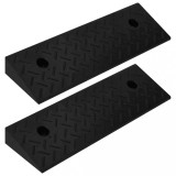 VidaXL Rampe pentru bordură, 2 buc., 50x17,5x5 cm, cauciuc