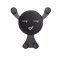 Suport de Telefon, pentru Ventilatie, din ABS si Silicon, 11 x 10 x 4 cm, pentru Telefon 4.0 - 6.0 inch, Model Smiley Face, Negru