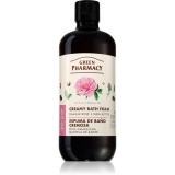 Green Pharmacy Damask Rose &amp; Shea Butter Bath Foam Spuma de baie cremoasa unt de shea 500 ml