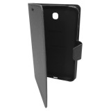 Husa tip carte Mercury Goospery Fancy Diary neagra pentru Samsung Galaxy Tab 3 P3200 (SM-T211) / P3210 (SM-T210)