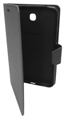 Husa tip carte Mercury Goospery Fancy Diary neagra pentru Samsung Galaxy Tab 3 P3200 (SM-T211) / P3210 (SM-T210) foto