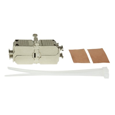 CUPLA RJ-45 LOGILINK pt. cablu UTP, FTP, Cat6a, RJ-45 (M) x 2, metalica, tip punch down, &amp;quot;MP0041&amp;quot; foto