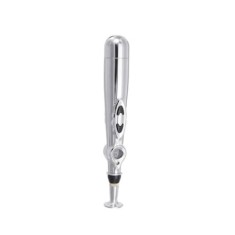 Aparat pentru acupunctura fara ace, FOXMAG24, cu afisaj LED si 2 capete, argintiu