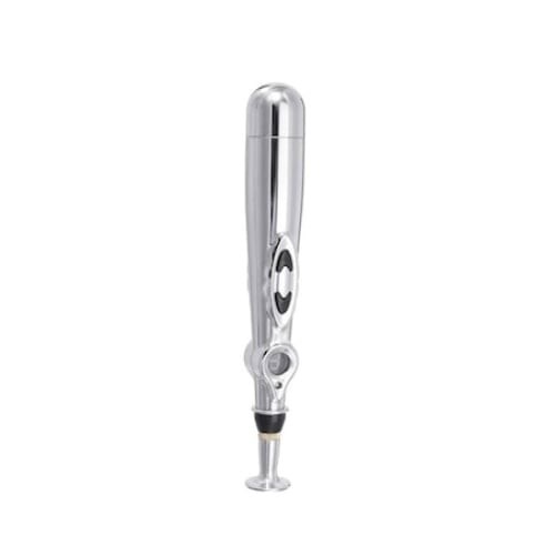 Aparat pentru acupunctura fara ace, FOXMAG24, cu afisaj LED si 2 capete, argintiu