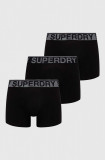 Cumpara ieftin Superdry boxeri 3-pack barbati, culoarea negru