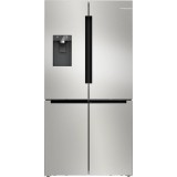 Side by Side Bosch KFD96APEA, No Frost, 574 l, Dozator apa, EcoMode, Otel inoxidabil anti-amprenta, Clasa E