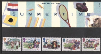 Great Britain 1994 The Four Seasons - set of 5 in official pres. pack, MNH S.441 foto