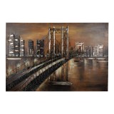 Cumpara ieftin Tablou decorativ metal City 120x5x80 cm