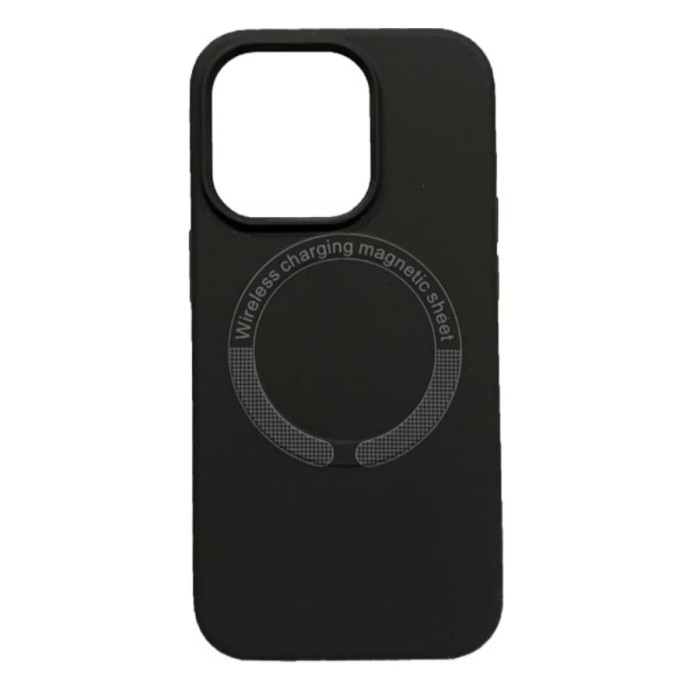 Husa Telefon Silicon MagSafe iPhone 14 6.1 Matte Black