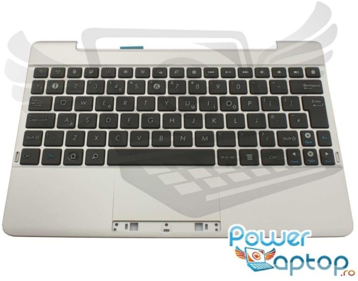 Tastatura Asus Neagra Transformer Pad TF300T cu Palmrest argintiu