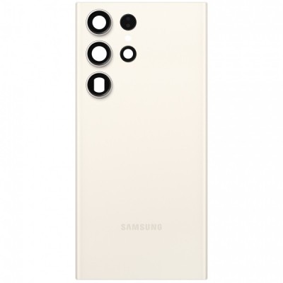 Capac Baterie Samsung Galaxy S23 Ultra S918, Crem, Service Pack GH82-30400B foto